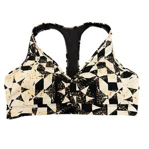 Victoria Sport Geometric Print Racerback Sports Bra Womens Size Small